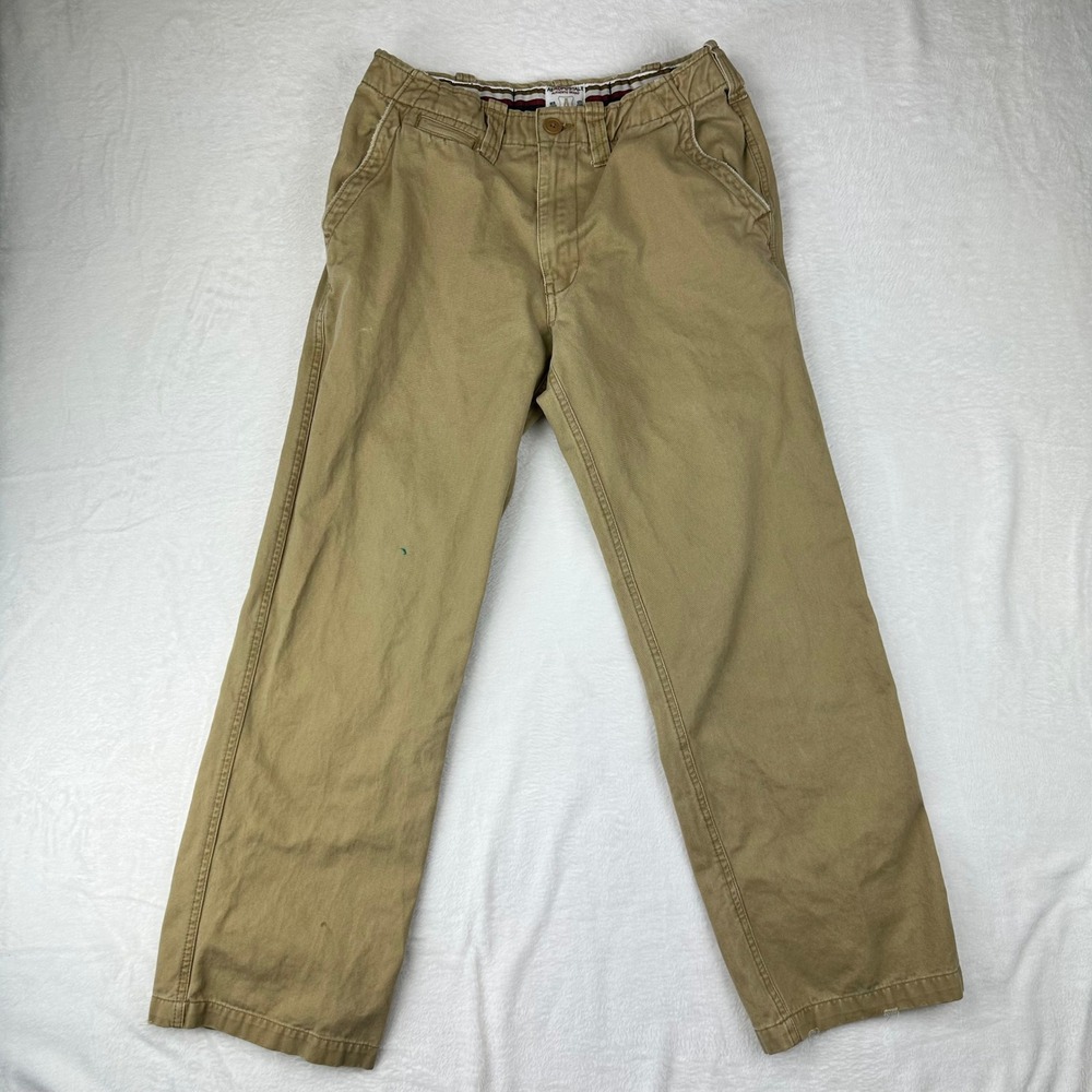 Aeropostale Chino Pants Mens 29x32 straight Tan Khaki Casual Cotton Twill‎